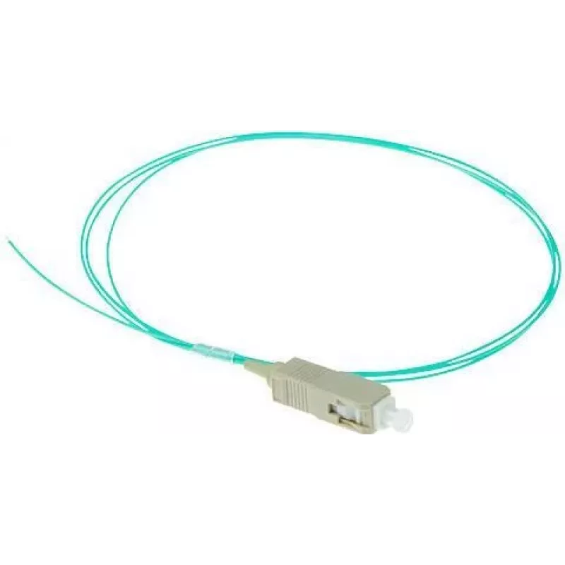 ACT RL8695 cabo de fibra ótica SC pigtail, 1 m, OM3, LSZH, aqua