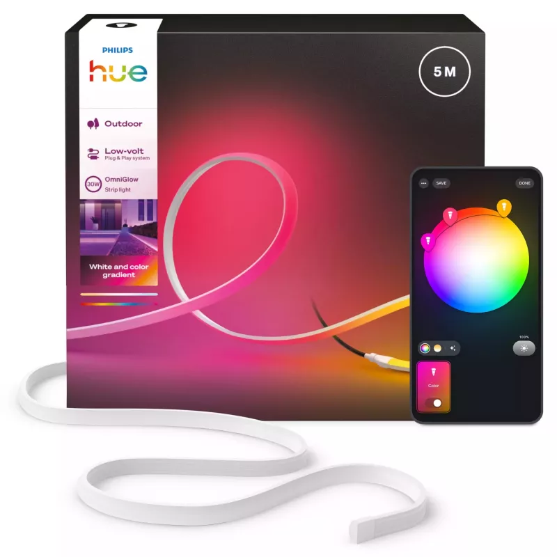 Philips Hue OmniGlow fita de luz para exterior, 5 m, EU