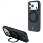 Mercedes Leather with Ring Stand MagSafe capa com anel de suporte para iPhone 18 Pro Max / 17 Pro Max, antracite
