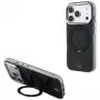 Mercedes Ring Stand Iconic Logo capa com MagSafe para iPhone 18 Pro / 17 Pro, preta