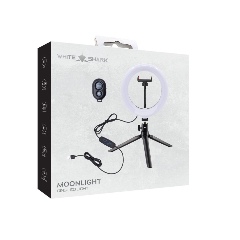 White Shark RL-08 MOONLIGHT-2 anel de luz LED, 21 cm