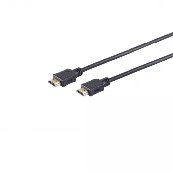 Wentronic 77473-E cabo HDMI, 3 m, 3D, Ethernet, 4K 60 Hz, banhado a ouro