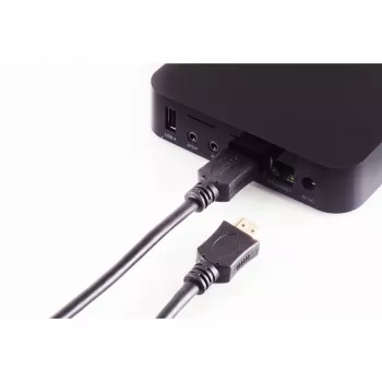 Wentronic 77473-E cabo HDMI, 3 m, 3D, Ethernet, 4K 60 Hz, banhado a ouro