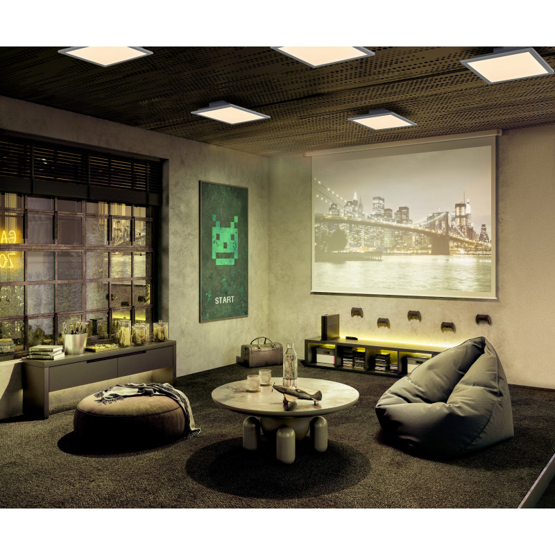 Osram SMART+ WiFi Planon Magic Panel 450x450 mm painel de luz inteligente, RGB+TW, regulável, 24 W, branco