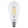 Osram SMART+ MATTER Dimmable Classic Edison 60 827 E27 lâmpada inteligente, 6 W, branco quente, Wi-Fi