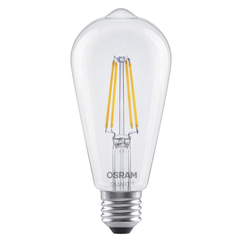 Osram SMART+ MATTER Dimmable Classic Edison 60 827 E27 lâmpada inteligente, 6 W, branco quente, Wi-Fi