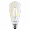 Osram SMART+ MATTER Dimmable Classic Edison 60 827 E27 lâmpada inteligente, 6 W, branco quente, Wi-Fi