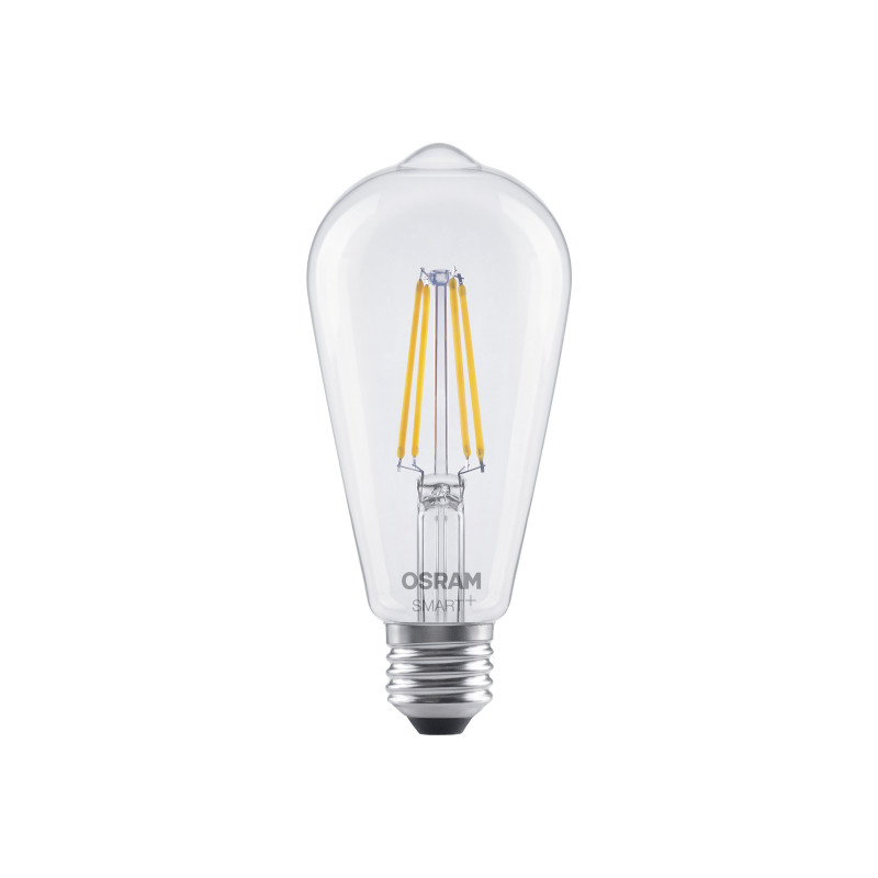Osram SMART+ MATTER Dimmable Classic Edison 60 827 E27 lâmpada inteligente, 6 W, branco quente, Wi-Fi