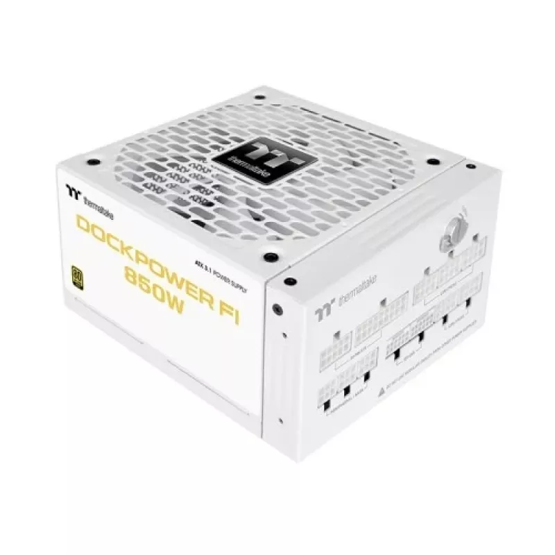 Thermaltake Dockpower FI 850 W fonte de alimentação para PC, ATX 3.1, 80 PLUS Gold, branco neve