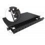 Alantec FOP-1U-12SCD-C-P painel de patch de fibra ótica telescópico, 12x SC duplex / 12x LC quad, 19", 1U