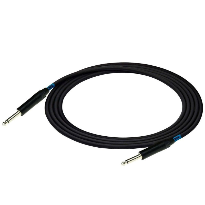 SSQ JMPJMP2 Pro cabo de áudio, jack mono de 6,3 mm para jack mono de 6,3 mm com conectores Neutrik, 2 m