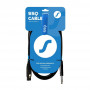 SSQ XLRJS5 cabo de áudio, XLR fêmea para jack estéreo de 6,3 mm, 5 m