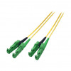 EFB Elektronik O0933.15 cabo de ligação duplex de fibra ótica E2000/APC-E2000/APC, OS2, 15 m, LSZH, amarelo