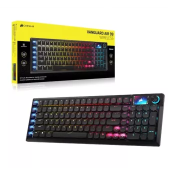 Corsair VANGUARD AIR 99 WL CH-91HA01B-NA teclado para jogos, preto