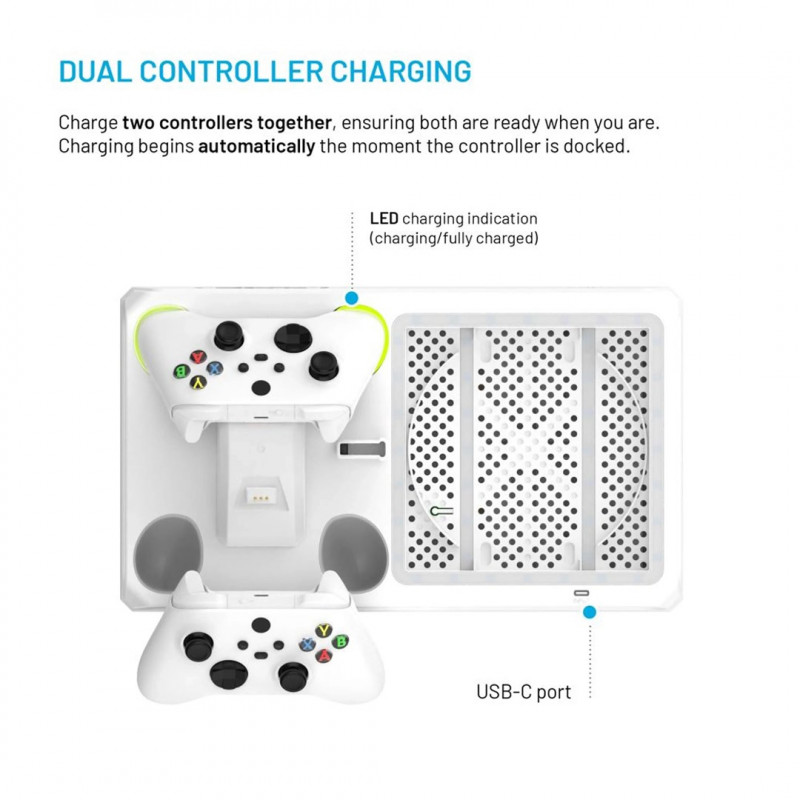 Fixed FIXXB-MCS-WH estação multifunções para Xbox Series X/S, branca