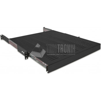 Wirewin SHELF PO 600 BL prateleira extraível de 19 polegadas 1U, até 35 kg, preta