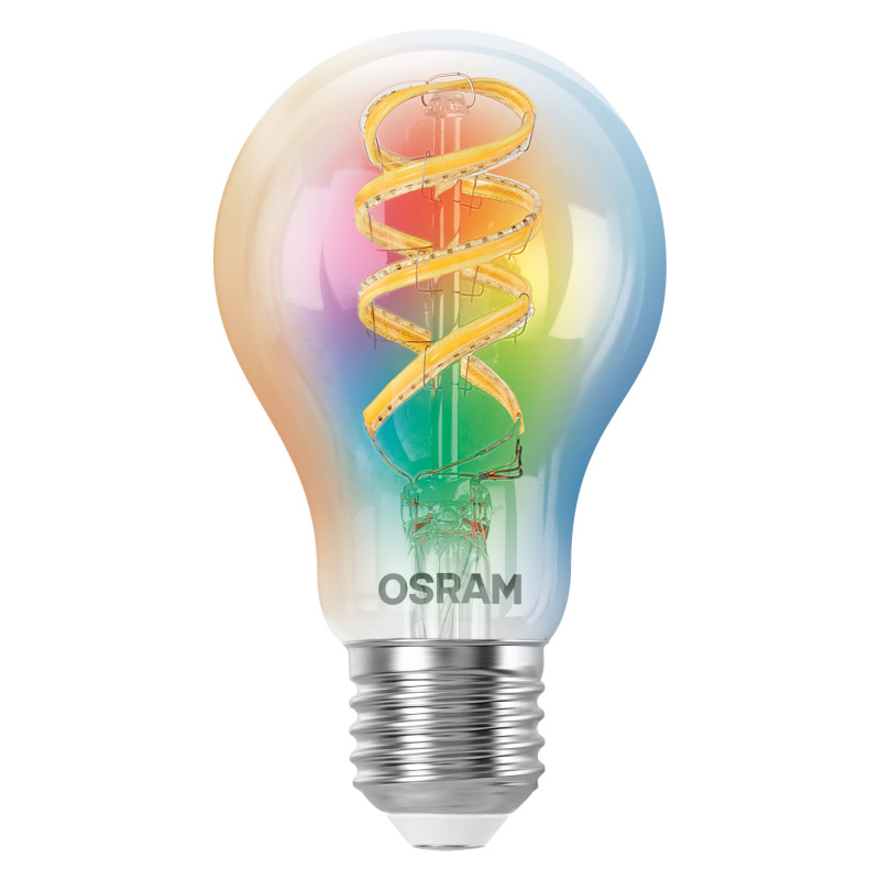 Osram SMART+ MATTER Filament Multicolor Classic A40 lâmpada inteligente, E27, 4,8 W, RGBW, Wi-Fi