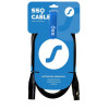 SSQ DMX1 SS-1838 cabo XLR macho - XLR fêmea, 1 m, preto