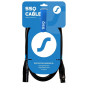 SSQ DMX1 SS-1838 cabo XLR macho - XLR fêmea, 1 m, preto