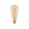 Osram SMART+ MATTER Filament Dimmable Classic Edison 53 824 lâmpada inteligente, dourada, E27, 6 W, branco quente, Wi-Fi
