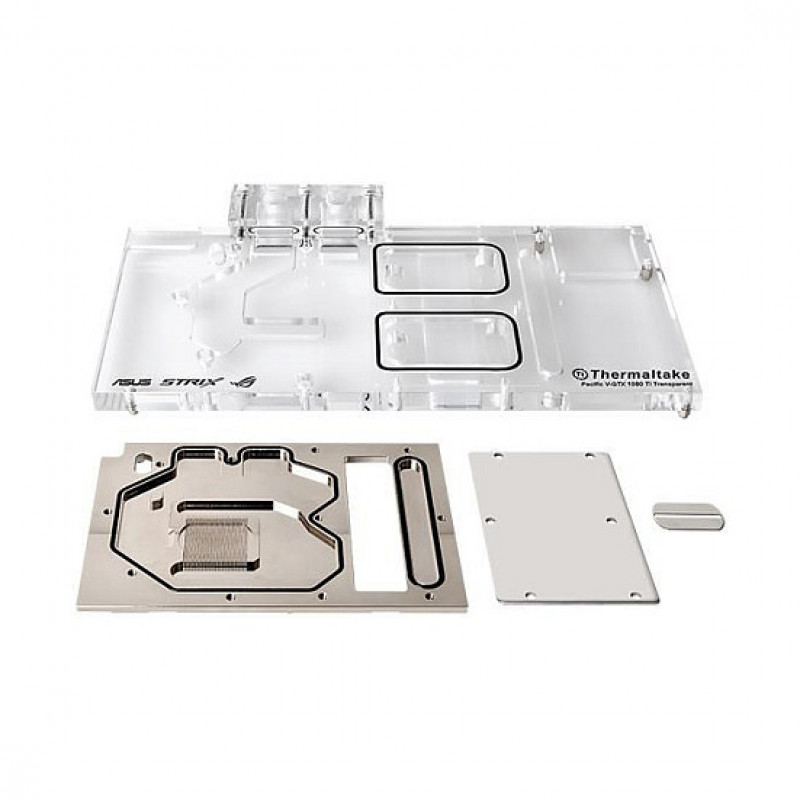 Thermaltake Pacific V-GTX 1080 Ti CL-W184-CU00TR-A para ASUS ROG STRIX, transparente