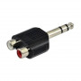 SSQ HA7 adaptador, 2 x RCA fêmea – jack estéreo de 6,3 mm