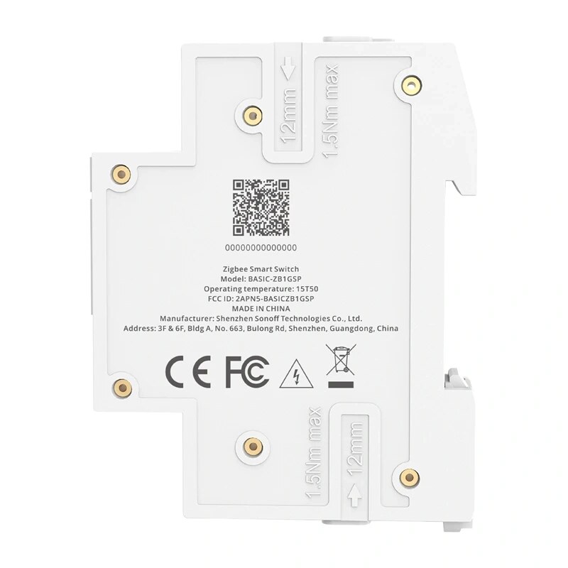 SONOFF BASIC-ZB1GSP interruptor inteligente Zigbee, calha DIN, 32 A