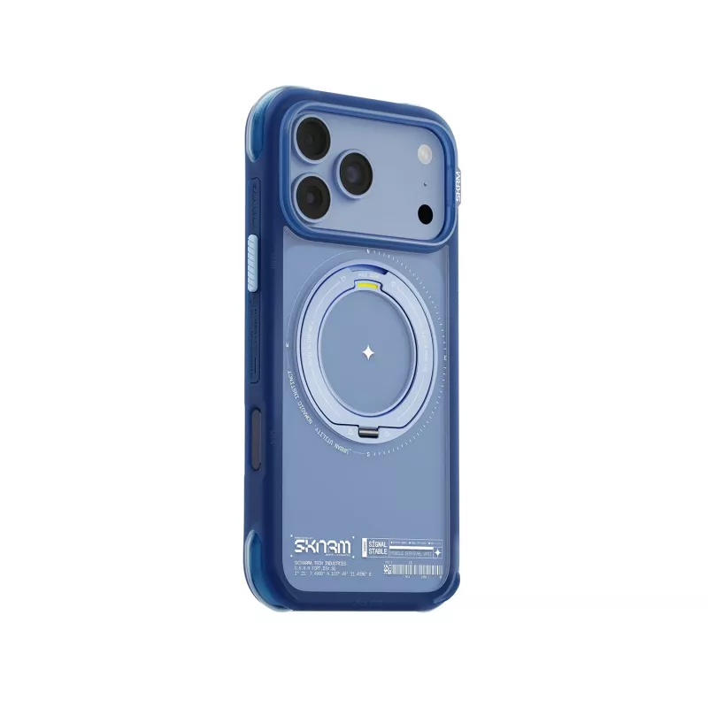 Skinarma Atlas capa com MagSafe e suporte rotativo para iPhone 18 Pro Max / 17 Pro Max, azul