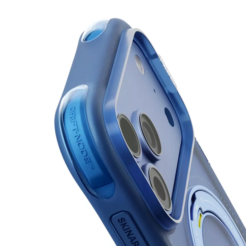 Skinarma Atlas capa com MagSafe e suporte rotativo para iPhone 18 Pro Max / 17 Pro Max, azul