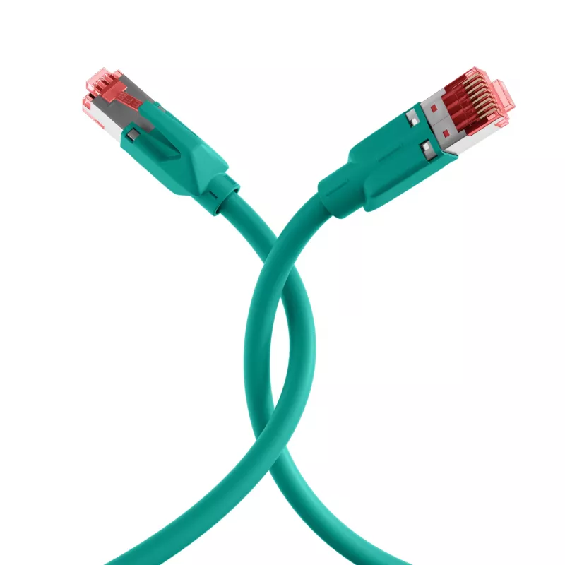 EFB Elektronik K8053.40 cabo de rede RJ45 Cat.6A S/FTP LSZH, 40 m, verde