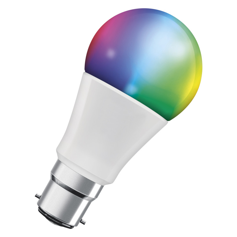 Osram SMART+ MATTER Multicolor Classic A60 lâmpada inteligente (1 un.), B22d, 9 W, RGBW, Wi-Fi