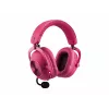 Logitech G PRO X3 LIGHTSPEED auscultadores sem fios para jogos, 2,4 GHz, magenta