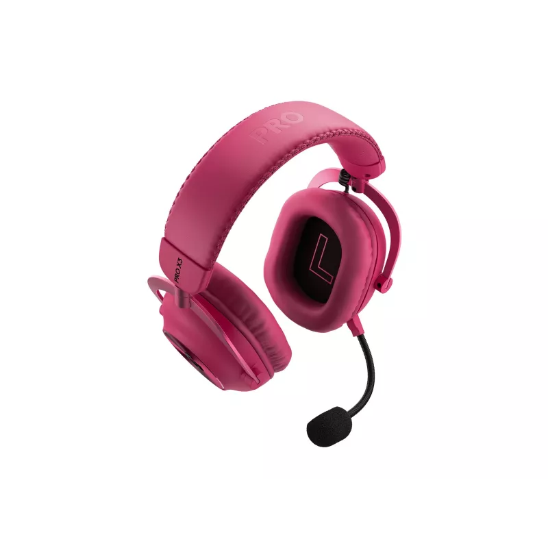 Logitech G PRO X3 LIGHTSPEED auscultadores sem fios para jogos, 2,4 GHz, magenta