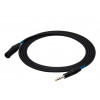 SSQ JSXM5 SS-1464 cabo Jack estéreo – XLR de 3 pinos macho, 5 m, preto