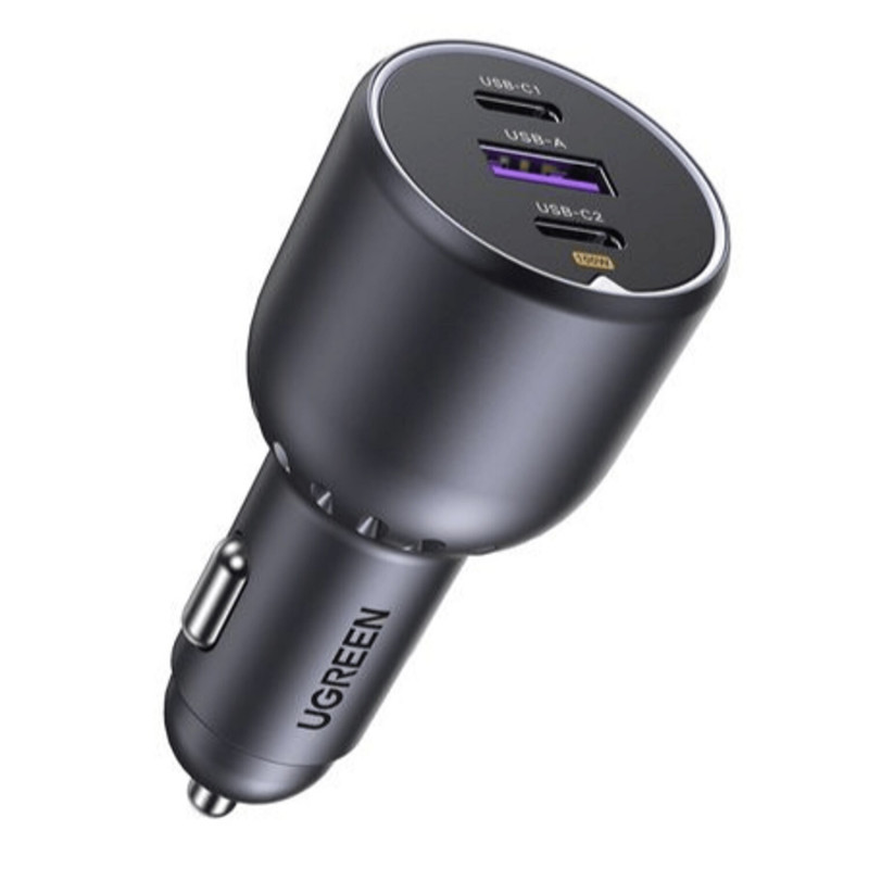 Ugreen EC705 carregador automóvel, USB + 2x USB-C, 130 W, com cabo de 1 m 5 A