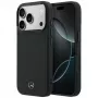 Mercedes Mer008871 Leather Mesh with Bow Line capa MagSafe para iPhone 18 Pro / 17 Pro, preta