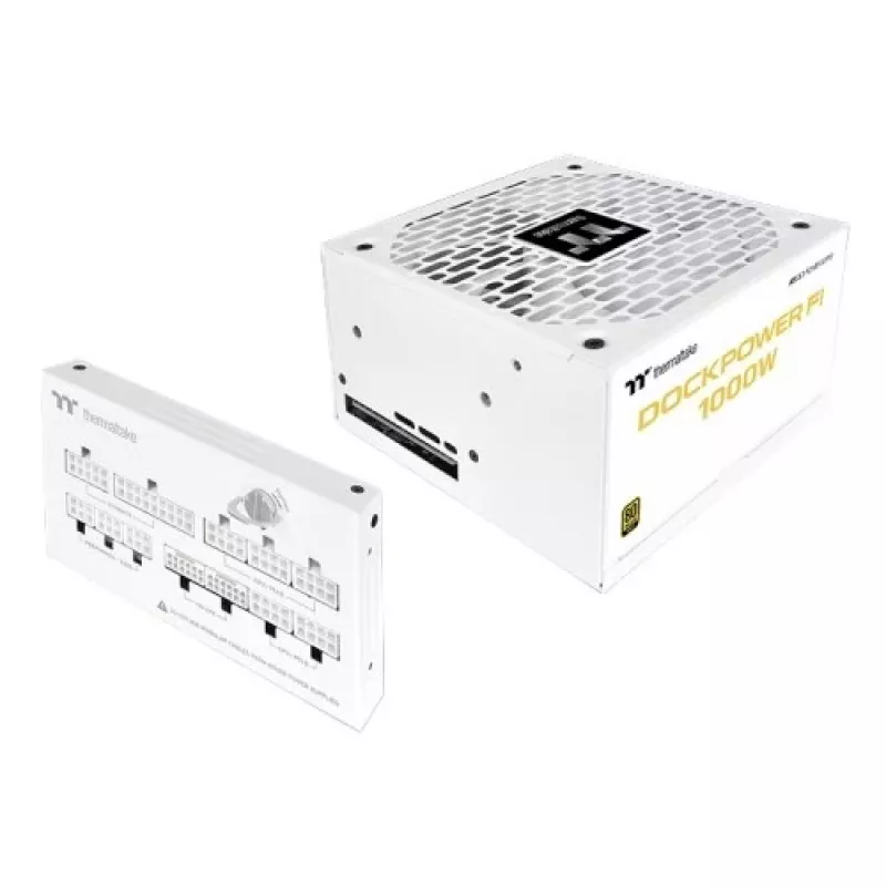 Thermaltake Dockpower FI 1000W fonte de alimentação para PC, 80 PLUS Gold, branca