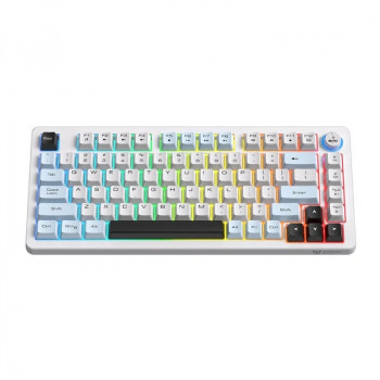 ONIKUMA MT501 teclado gaming, 75%, branco