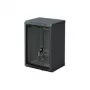 Triton RBA-09-AS3-BAX-C1 armário de parede de 10 polegadas, monobloco, 9U, 300 mm, porta de vidro, preto RAL 9005