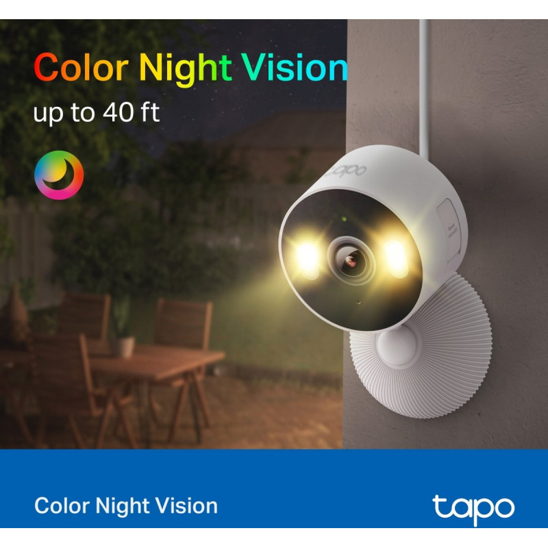TP-Link Tapo C113 câmara de segurança Wi-Fi, para interior e exterior, 3 MP