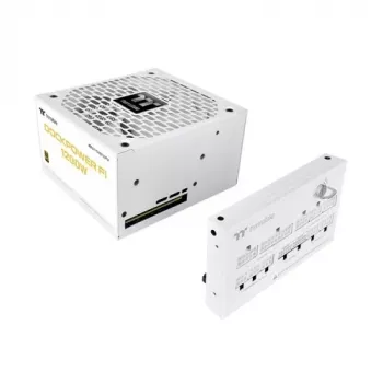 Thermaltake TT Dockpower FI 1200W Snow fonte de alimentação, 1200 W, 80 PLUS Gold, modular, branca