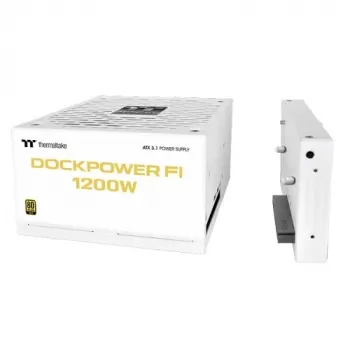 Thermaltake TT Dockpower FI 1200W Snow fonte de alimentação, 1200 W, 80 PLUS Gold, modular, branca