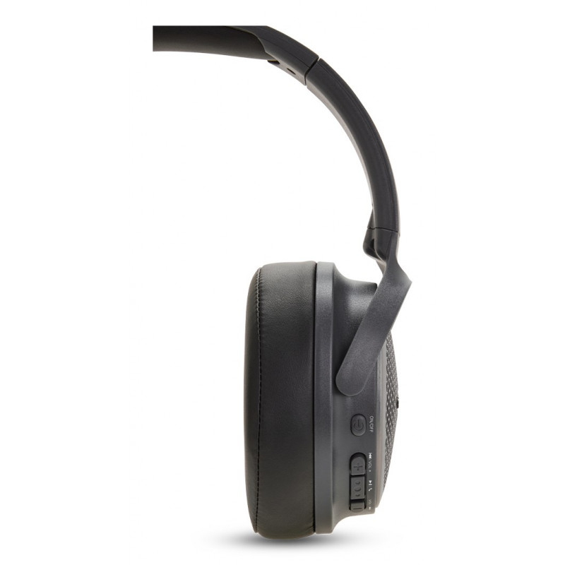 Aiwa HST-250BT auscultadores sem fios, cinzentos, com microfone, 3,5 mm, Bluetooth 5.0