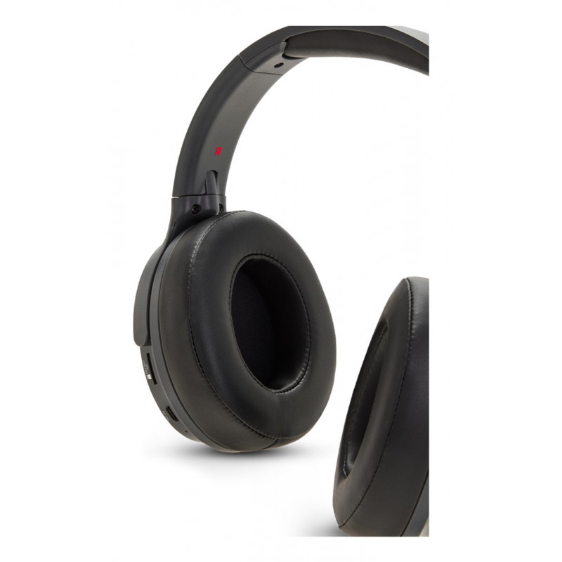 Aiwa HST-250BT auscultadores sem fios, cinzentos, com microfone, 3,5 mm, Bluetooth 5.0