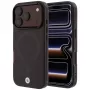 BMW BMW001312 Sign Frosted IML & Metal Logo MagSafe capa para iPhone 18 Pro / 17 Pro, bordô