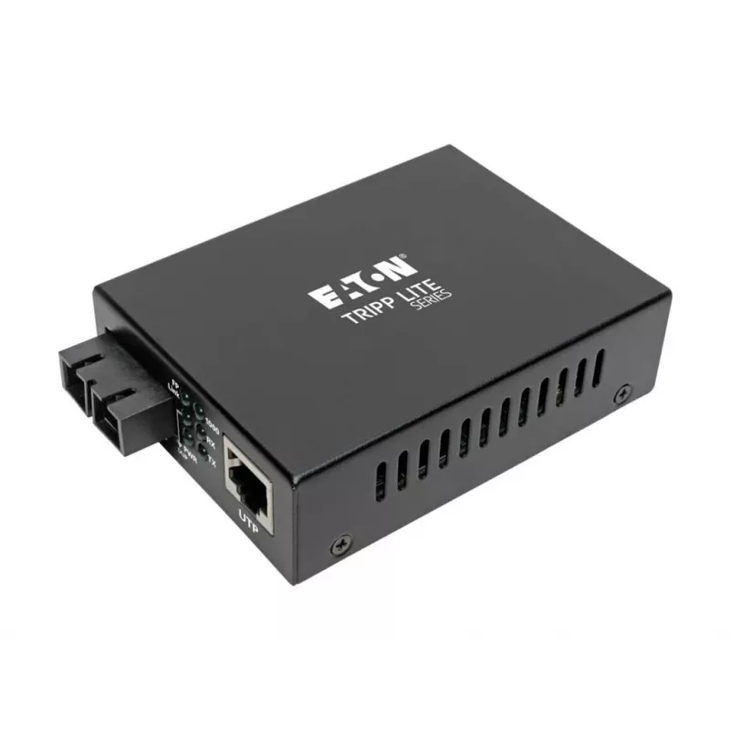 Tripp Lite N785-INT-SC-SM conversor de meios Gigabit de fibra monomodo para Ethernet, 10/100/1000, SC, 1310 nm, 20 km