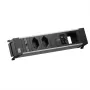 Bachmann POWER FRAME M régua de tomadas de encastrar, 2x T13, 1x USB C/C 65 W, 1x CM
