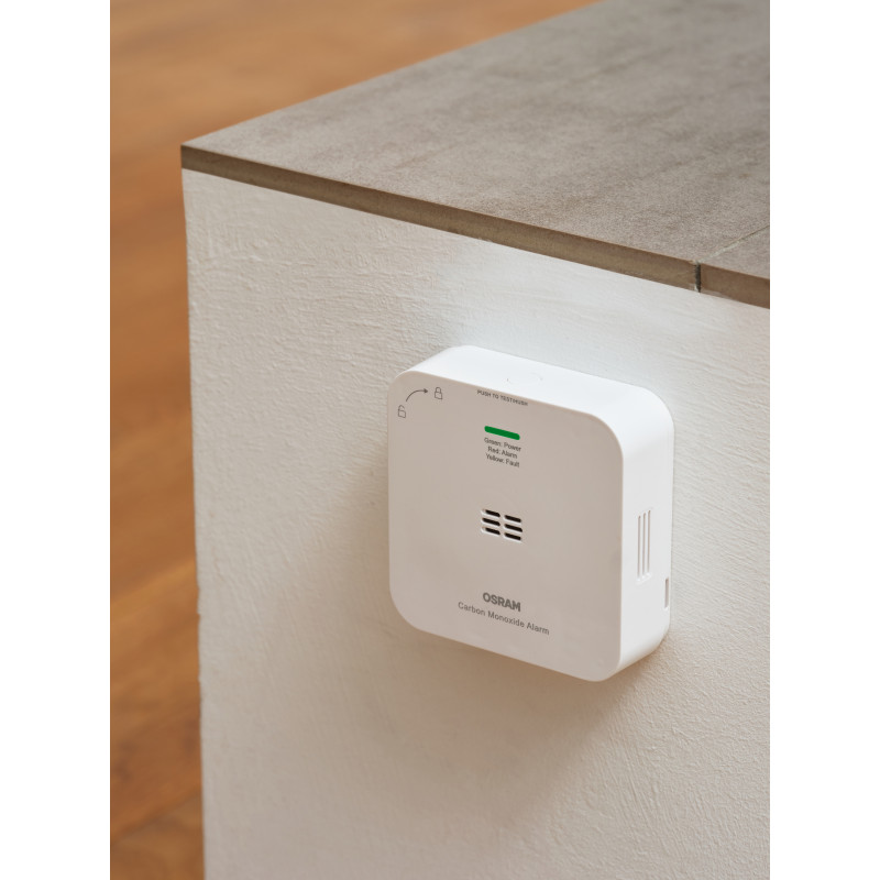 Osram SMART+ WiFi detetor de monóxido de carbono (CO), branco