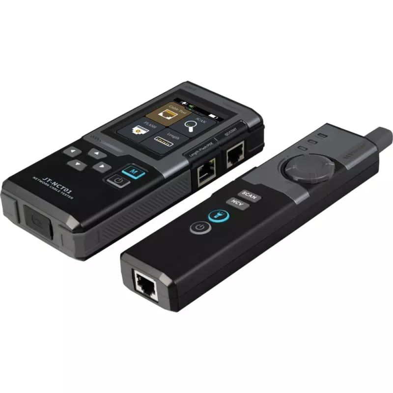 Joy-it NCT01 testador de cabos de rede, 200+ m, multifunções, NCV, localização, teste PoE