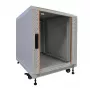 IT-BUDGET armário de rede de 19 polegadas SRK, 12 U, 600x600 mm, cinzento-claro, montado, 99ITB19SRK1266GGNM